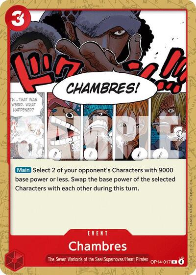 Chambres The Azure Sea's Seven (OP14-017) (Common)