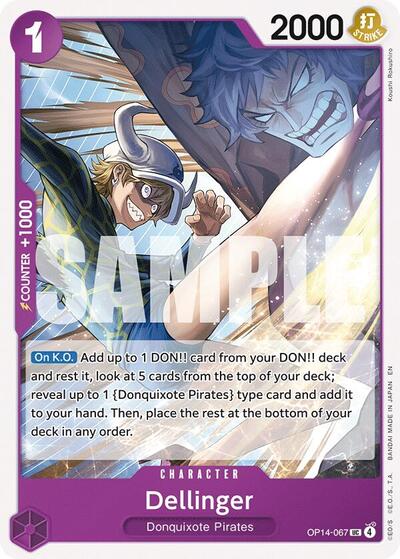 Dellinger The Azure Sea's Seven (OP14-067) (Uncommon)