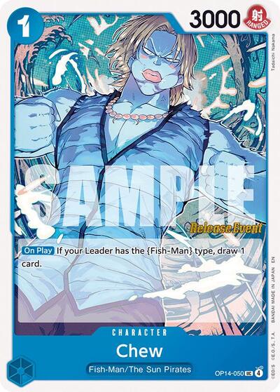 Chew The Azure Sea's Seven Release Event Cards (OP14-050) (Uncommon)