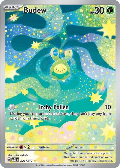 Budew ME: Ascended Heroes (221/217) (Illustration Rare)