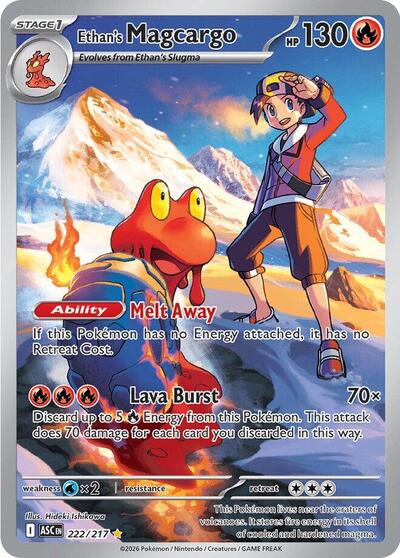 Ethan's Magcargo ME: Ascended Heroes (222/217) (Illustration Rare)