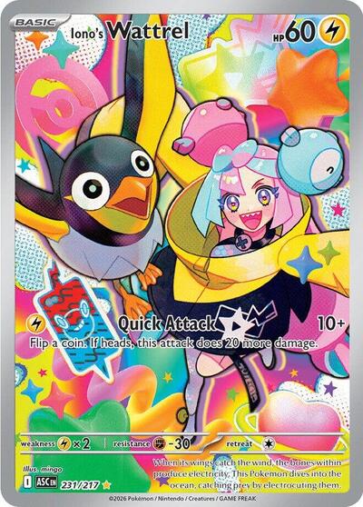 Iono's Wattrel ME: Ascended Heroes (231/217) (Illustration Rare)