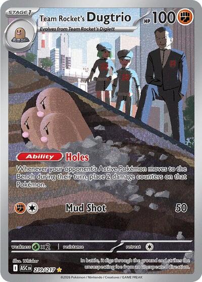 Team Rocket's Dugtrio ME: Ascended Heroes (239/217) (Illustration Rare)