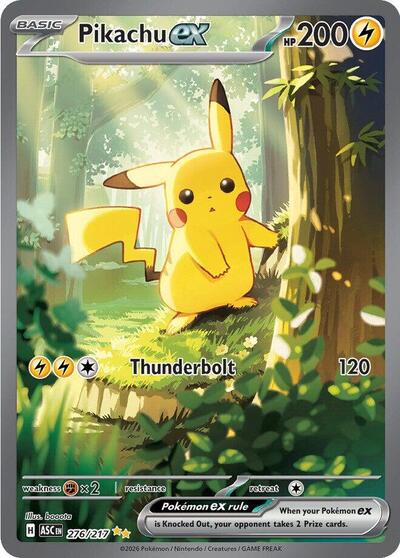 Pikachu ex ME: Ascended Heroes (276/217) (Special Illustration Rare)
