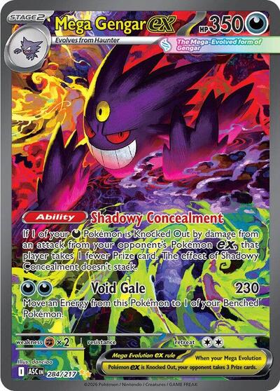 Mega Gengar ex ME: Ascended Heroes (284/217) (Special Illustration Rare)