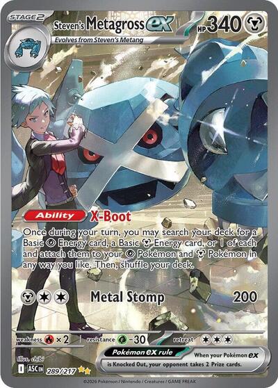 Steven's Metagross ex ME: Ascended Heroes (289/217) (Special Illustration Rare)