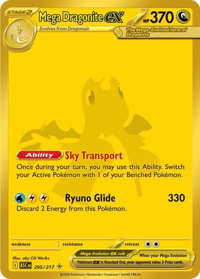 Mega Dragonite ex ME: Ascended Heroes (295/217) (Mega Hyper Rare)
