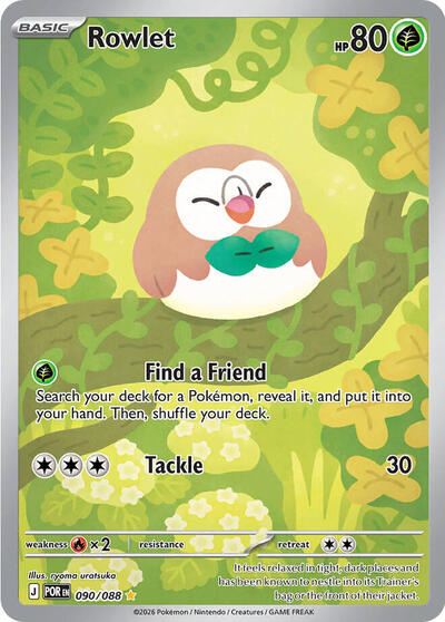 Rowlet ME03: Perfect Order (090/088) (Illustration Rare)