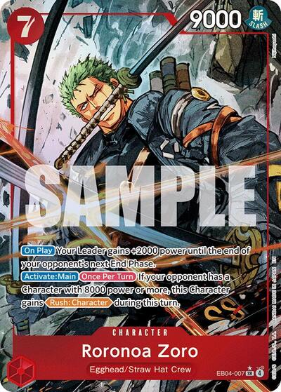 Roronoa Zoro (Alternate Art) Adventure on Kami's Island (EB04-007) (Super Rare)