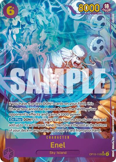 Enel (Alternate Art) Adventure on Kami's Island (OP15-118) (Secret Rare)