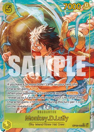 Monkey.D.Luffy (Alternate Art) Adventure on Kami's Island (OP15-119) (Secret Rare)