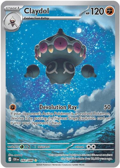 Claydol ME04: Chaos Rising (092/086) (Illustration Rare)