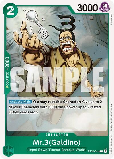 Mr.3(Galdino) ST-30: Starter Deck 30 EX Luffy & Ace (ST30-014) (Common)