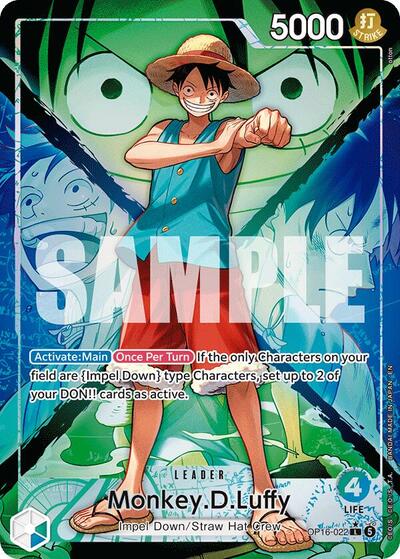 Monkey.D.Luffy (Alternate Art) The Time of Battle (OP16-022) (Leader)