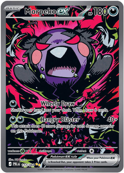 Morpeko ex ME05: Pitch Black (117/084) (Special Illustration Rare)