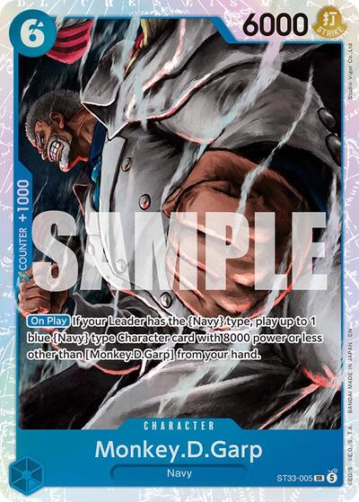 Monkey.D.Garp ST-33: Starter Deck 33 BLUE Kuzan (ST33-005) (Super Rare)
