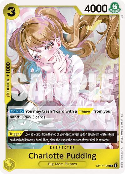 Charlotte Pudding The World's Strongest Warriors (OP17-109) (Rare)