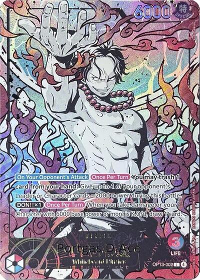 Portgas.D.Ace (English Version 3rd Anniversary Set) One Piece Promotion Cards (OP13-002) (Leader)