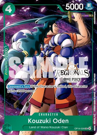 Kouzuki Oden (Regional Participation Pack 2026 Vol.2) One Piece Promotion Cards (OP14-026) (Uncommon)