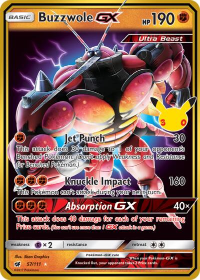 Buzzwole GX ME: 30th Celebration Classic Collection (57/111) (Classic Collection)