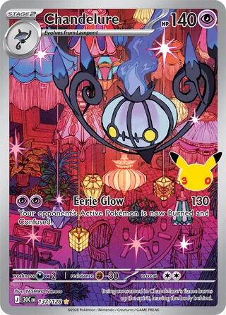 Chandelure ME: 30th Celebration (137/128) (Illustration Rare)