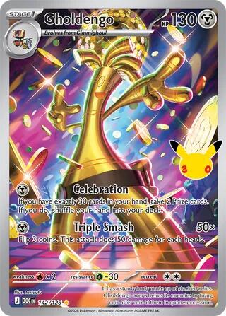 Gholdengo ME: 30th Celebration (142/128) (Illustration Rare)