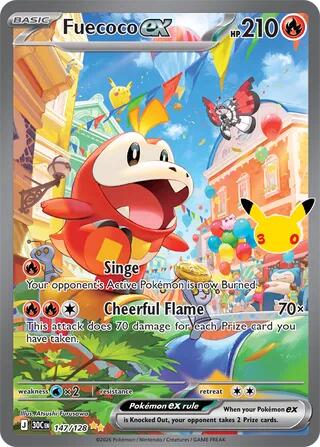 Fuecoco ex ME: 30th Celebration (147/128) (Special Illustration Rare)
