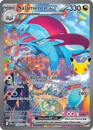 Salamence ex ME: 30th Celebration (156/128) (Special Illustration Rare)