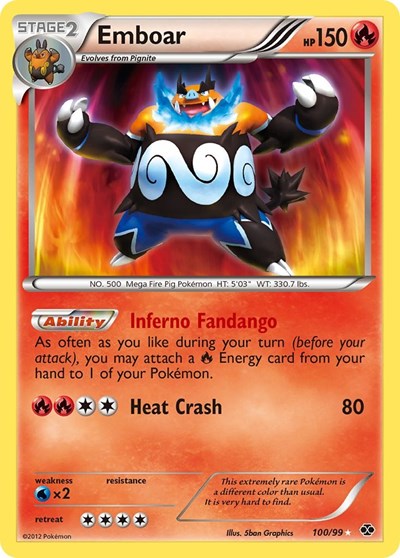 Emboar Next Destinies (100/99) (Secret Rare)