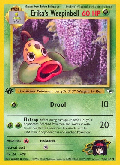 Erika's Weepinbell (48) Gym Heroes (048/132) (Uncommon)