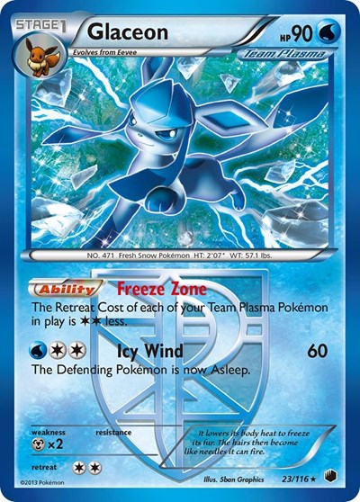 Glaceon (Team Plasma) Plasma Freeze (23/116) (Rare)
