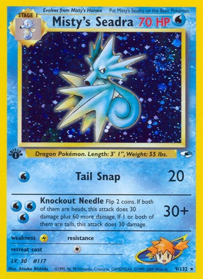 Misty's Seadra Gym Heroes (009/132) (Holo Rare)