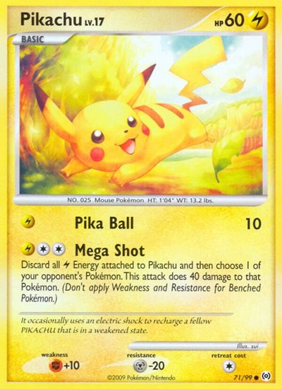 Pikachu Arceus (71/99) (Common)