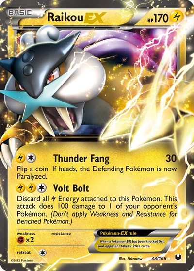 Raikou EX Dark Explorers (38/108) (Ultra Rare)