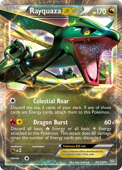 Rayquaza EX Dragons Exalted (85/124) (Ultra Rare)