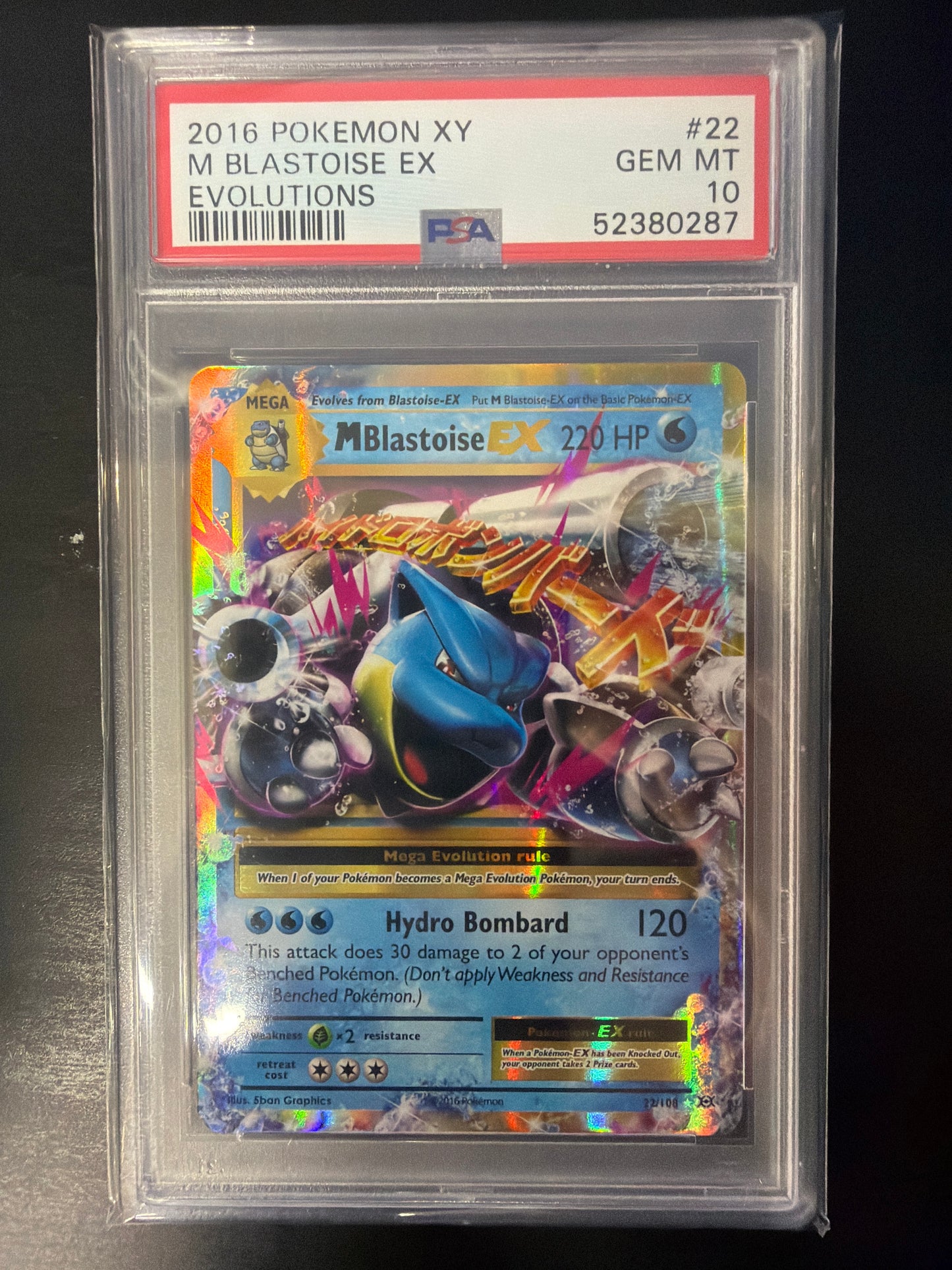 PSA 10 - Evolutions - M Blastoise XY #22