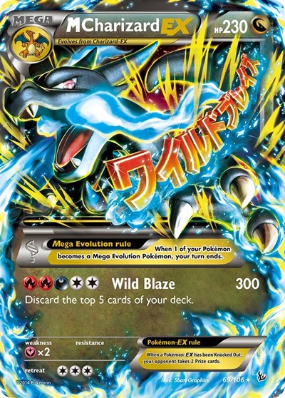 M Charizard EX (X) XY - Flashfire (69/106) (Ultra Rare)