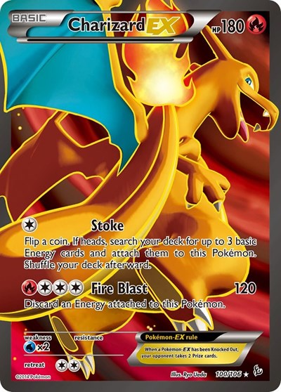 Charizard EX (100) (Full Art) XY - Flashfire (100/106) (Ultra Rare)