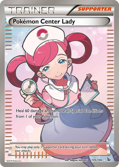 Pokemon Center Lady (105) (Full Art) XY - Flashfire (105/106) (Ultra Rare)