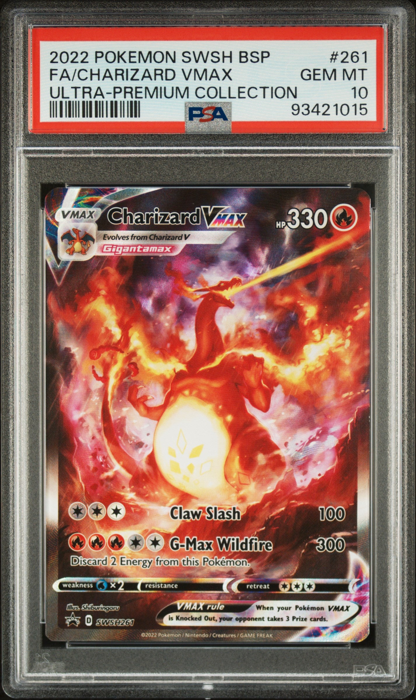PSA 10 - Ultra-Premium Collection - FA/Charizard VMAX #261