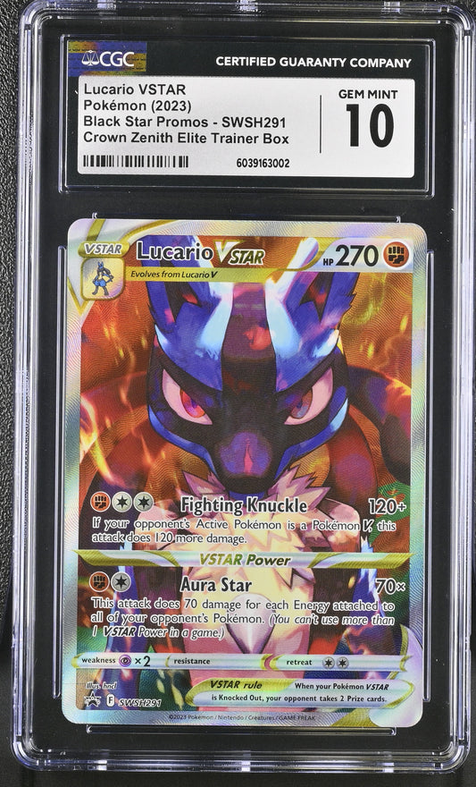 CGC 10 - Crown Zenith ETB - Lucario VSTAR #SWSH291