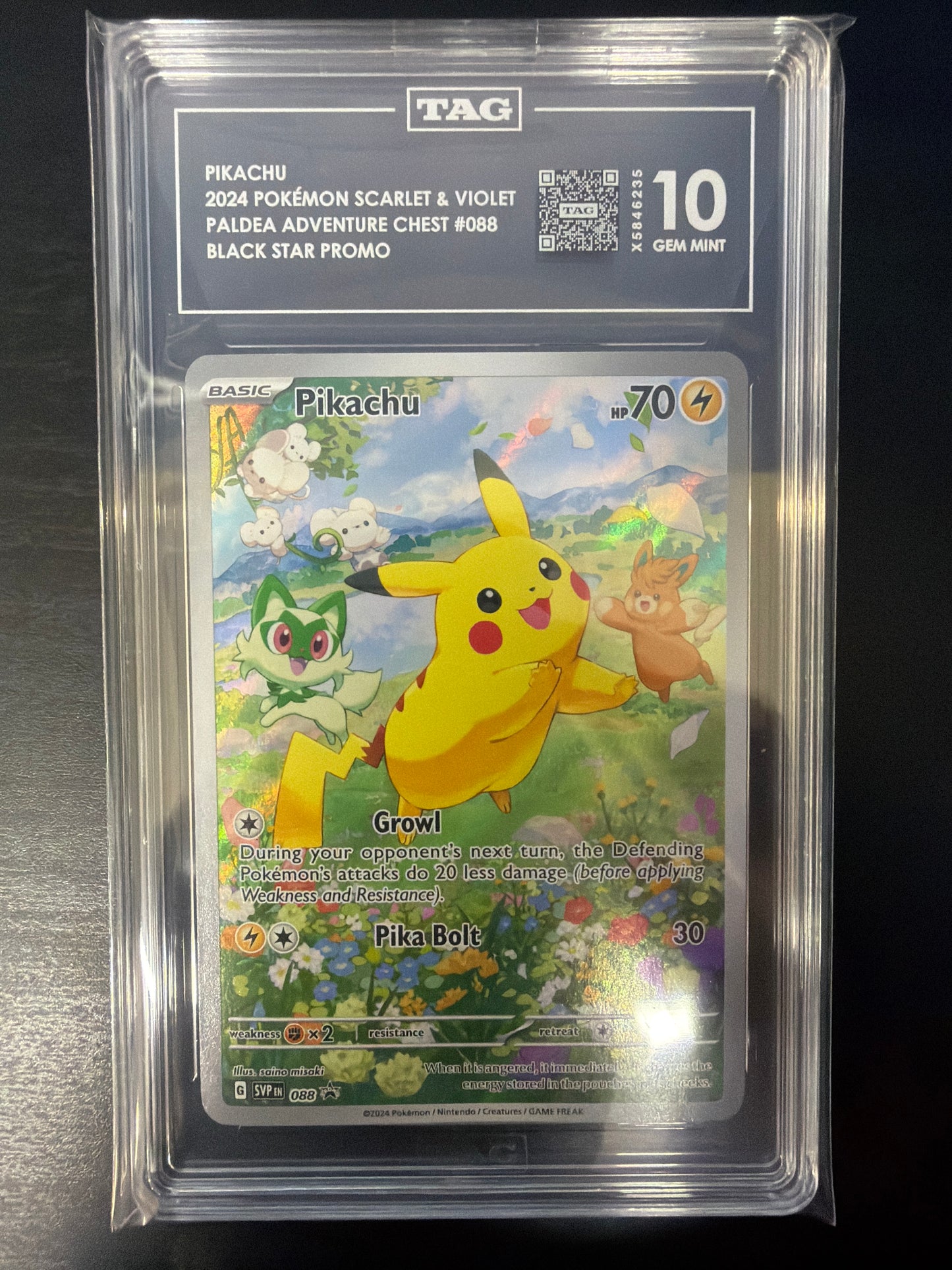 TAG 10 - S&V Paldea Adventure Promo - Pikachu #088