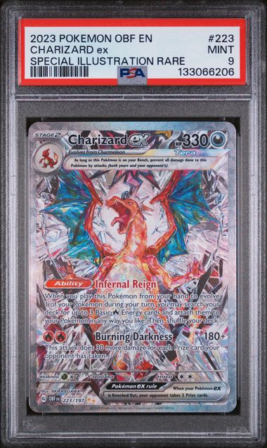 PSA 9 - Obsidian Flames - Charizard #223