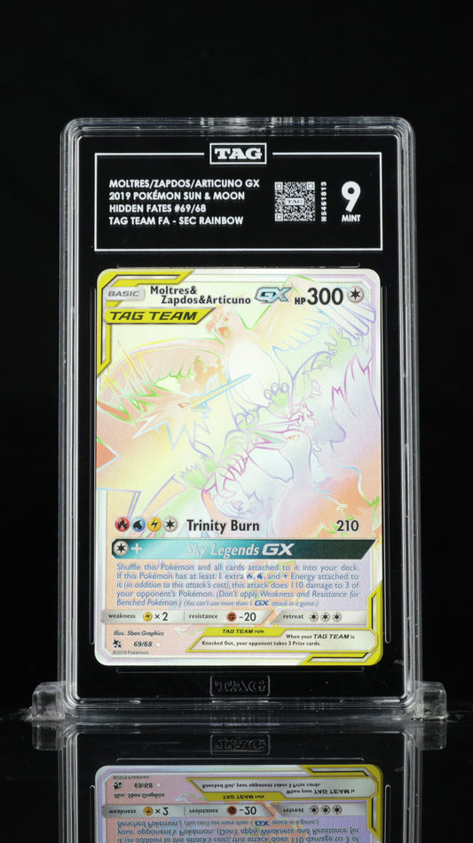 TAG 9 - Tag Team FA - SEC Rainbow - Moltres/Zapdos/Articuno GX #69
