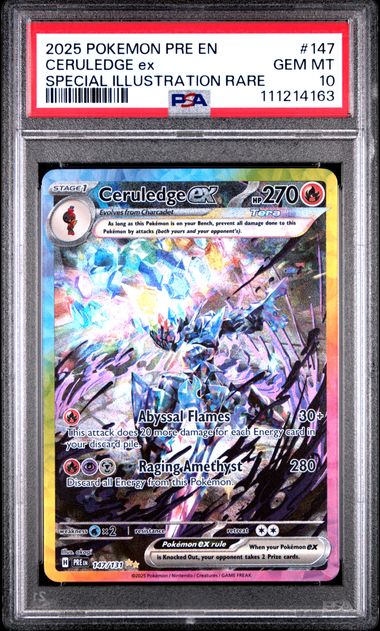 PSA 10 - Prismatic Evolutions - Ceruledge #147