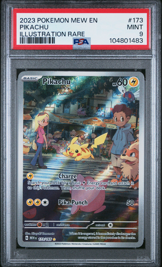 PSA 9 - POKEMON 151 - Pikachu (Illustration Rare) #173