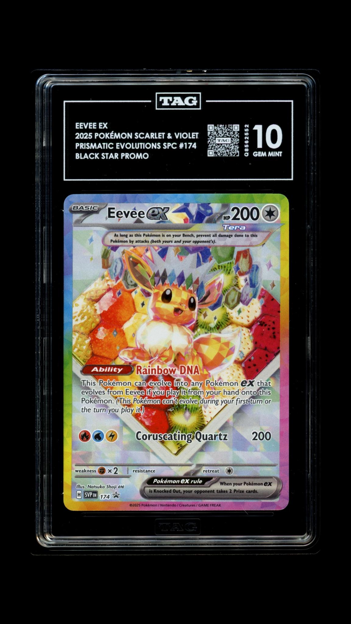 TAG 10 - Black Star Promo - Eevee ex #174