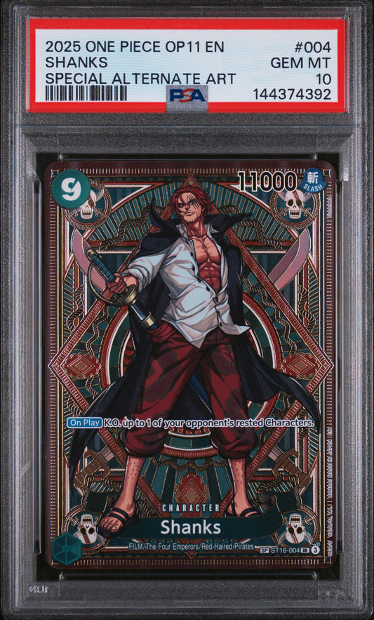 PSA 10 - A FIST OF DIVINE SPEED - Shanks (Special Alternate Art) #004