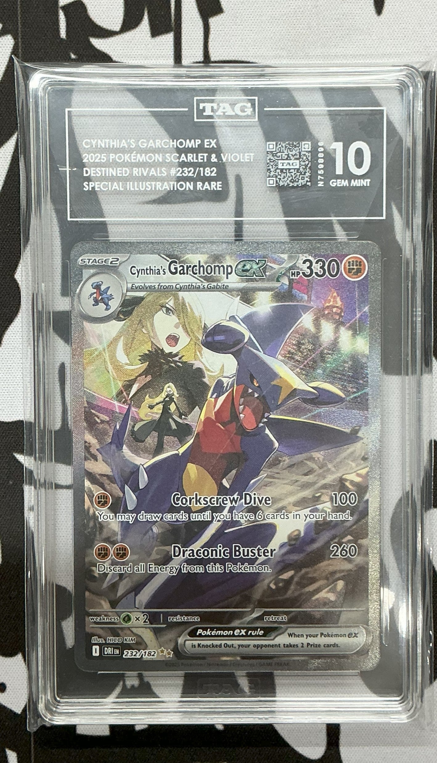 TAG 10 - Destined Rivals - Cynthia's Garchomp EX #232