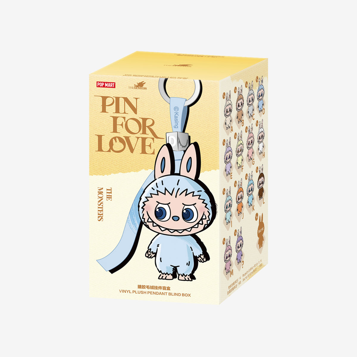 THE MONSTERS Pin for Love Series-Vinyl Plush Pendant Blind Box (AM)